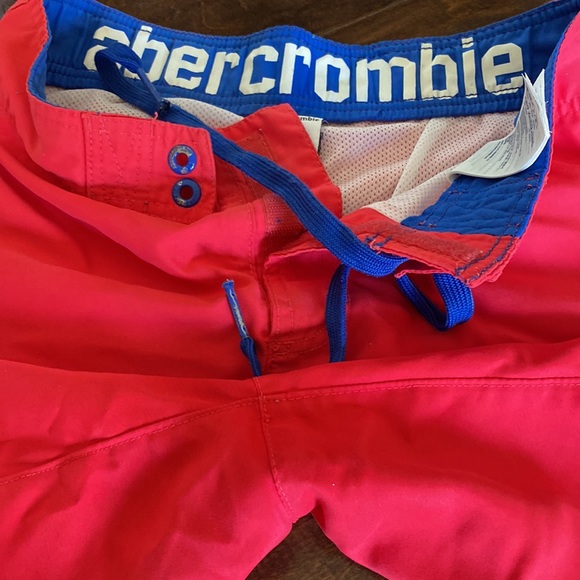 Abercrombie - Boys XL - Swim Trunks - Hot Red Pink / Magenta - Picture 11 of 15